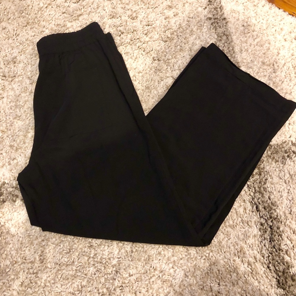 Black Dress Pants with Elastic Waistband
